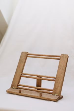 Wooden guest book stand