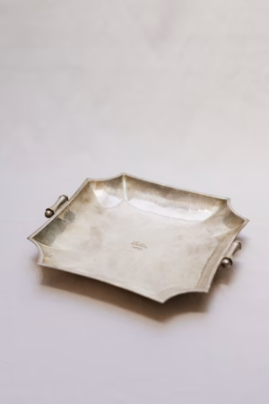 Decorative silver plated plate
