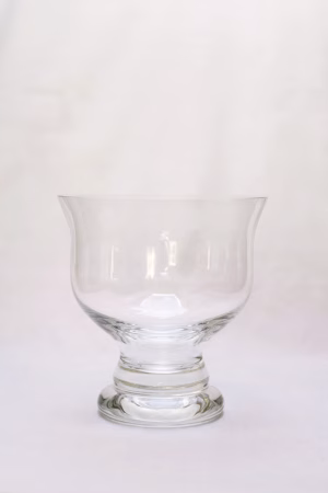 Heavy glass bowl