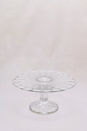 High glass cake stand