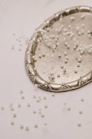 Handmade delicate pearl strand
