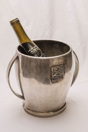 Silver plated wine cooler