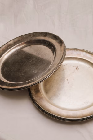 Silver plated plates